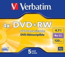 DVD+RW Verbatim DLP 4.7GB 4x
