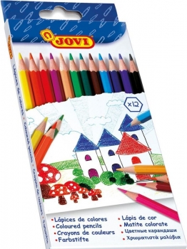 Spalvoti pieštukai, 12 spalvų JOVI