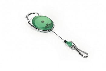 Laikiklis vardinei kortelei su metaliniu užsegimu, DURABLE, žalios spalvos