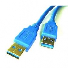 Logilink USB kabelis 3.0 AM to AM, 1m., mėlynas