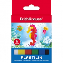 Plastilinas 6 spalvųx15g. EK