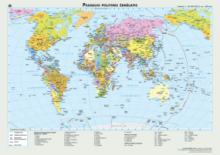Pasaulio gamtinis ir politinis žemėlapis