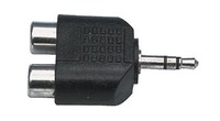 Adapteris3,5mm kištukas-2 RCA lizdai